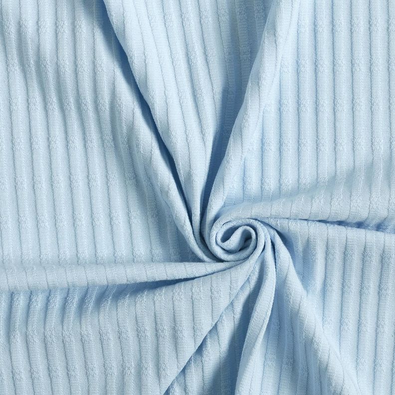 Žebrovaný žerzej Jediný pletený vzor – baby modra,  image number 3