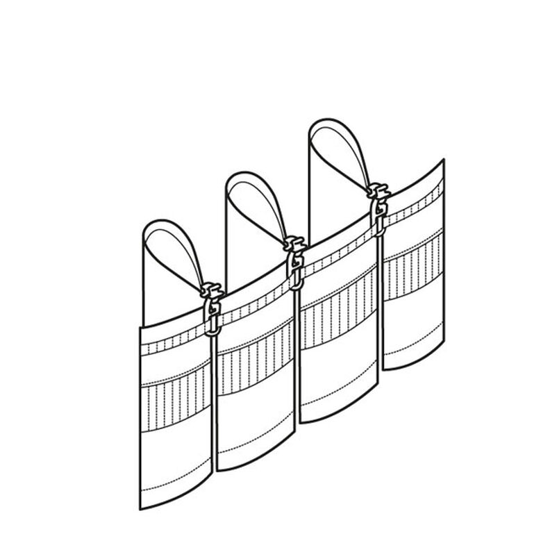 Řasicí páska 1x, 90 mm – transparentní | Gerster,  image number 6
