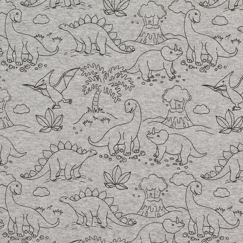 Alpenfleece Dinosauři – stříbrná/černá,  image number 1