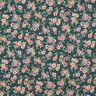 Povrstvená bavlna romantické květiny – tmavě zelená,  thumbnail number 1