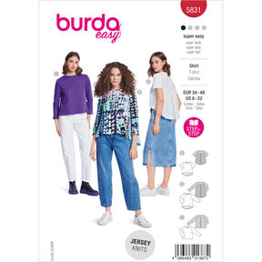 Košile | Burda 5831 | 34-48, 