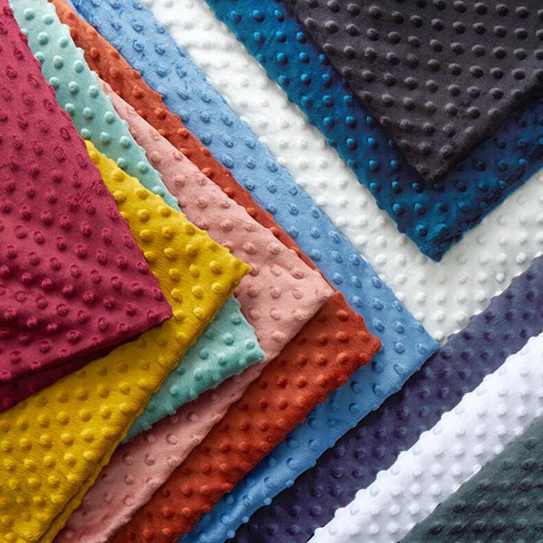 Hebký fleece vyražené puntíky – petrolejová, image number 6