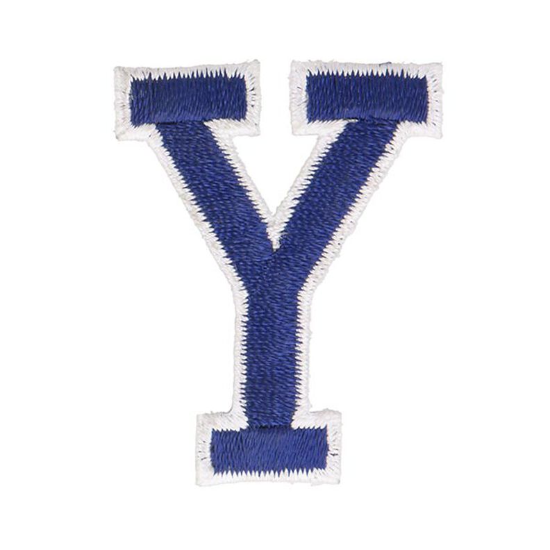Aplikace písmeno Y [ Výška: 4,6 cm ] – namornicka modr,  image number 1