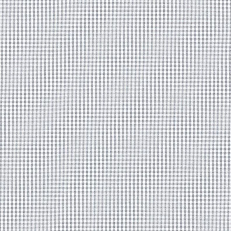 Bavlněná látka vichy – bílá/šedá,  image number 1