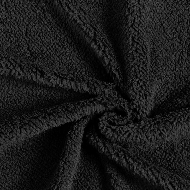 Umělá kožešina Plyšová látka – černá,  image number 1