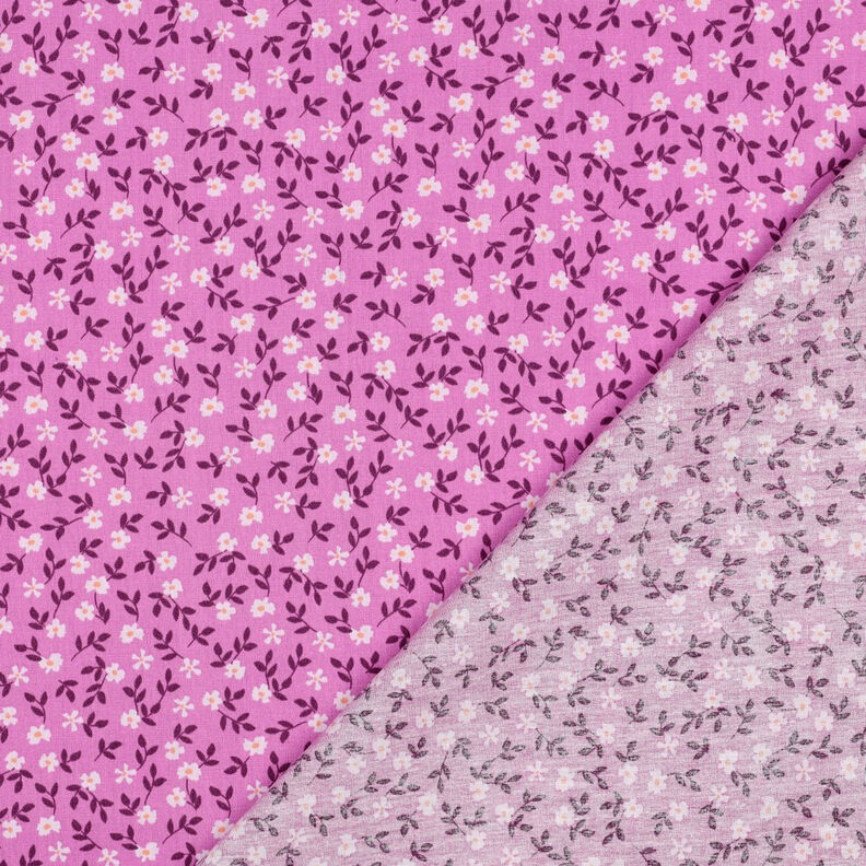 GOTS Bavlněný popelín Rozsypané kvítky | Poppy Fabrics – pink/bílá, image number 4