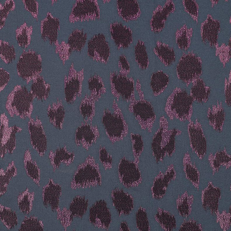 Žakár Leopard Metalický | Poppy Fabrics – antracitová, image number 1
