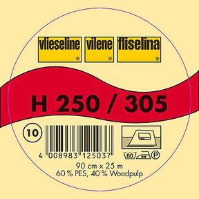 H 250 Nažehlovací vložka | Vlieseline – bílá, 