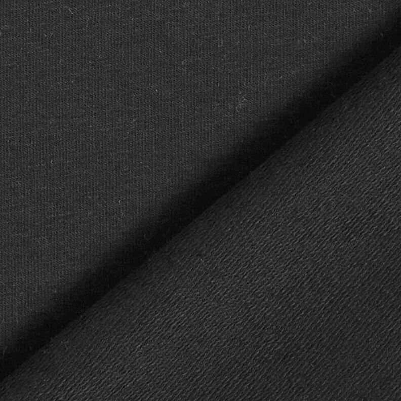 Lehké francouzské froté jednobarevné – černá,  image number 5