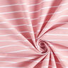 Viskózový streč s třpytivými pruhy – růžová/bílá,  thumbnail number 3