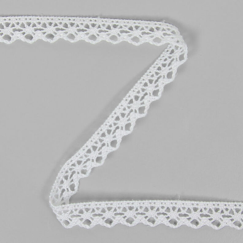 Paličkovaná krajka (13 mm) 5 – bílá,  image number 1