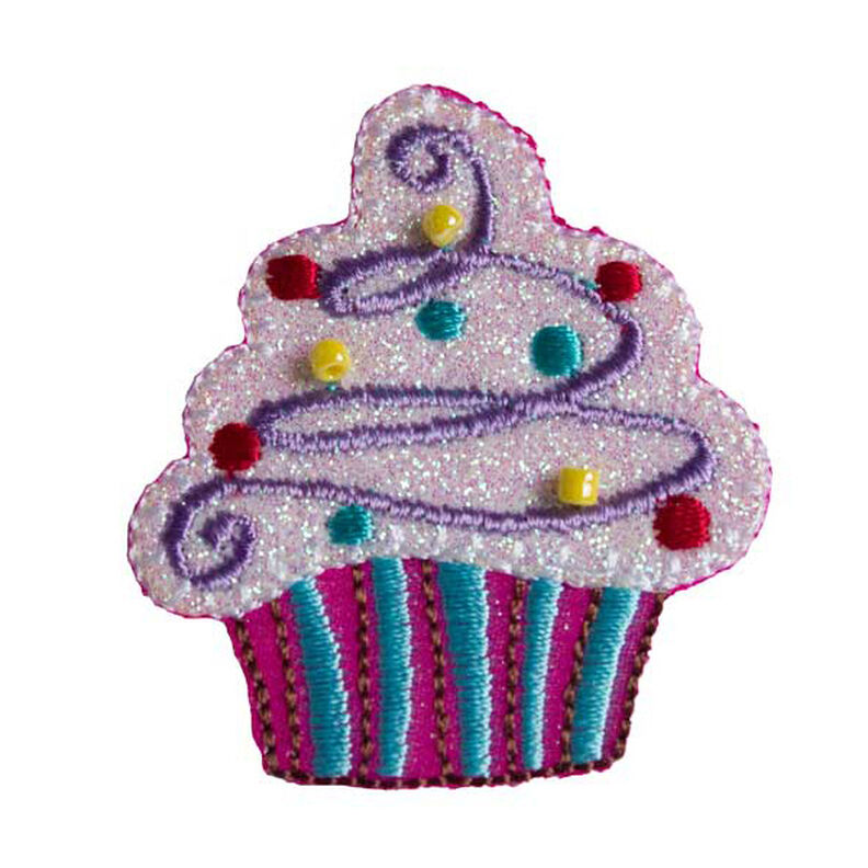 Aplikace  Cupcake [ 5 x 4,5 cm ] – pink/růžová,  image number 1