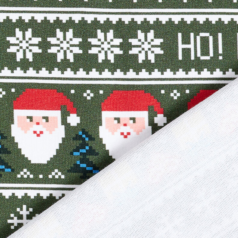 French Terry Ho! Ho! Ho! – tmavá borovice,  image number 4