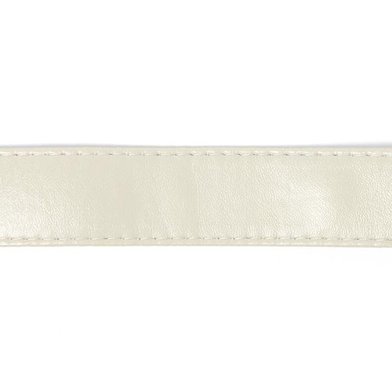 Popruh na kabelku z koženky – vlněná bílá,  image number 1