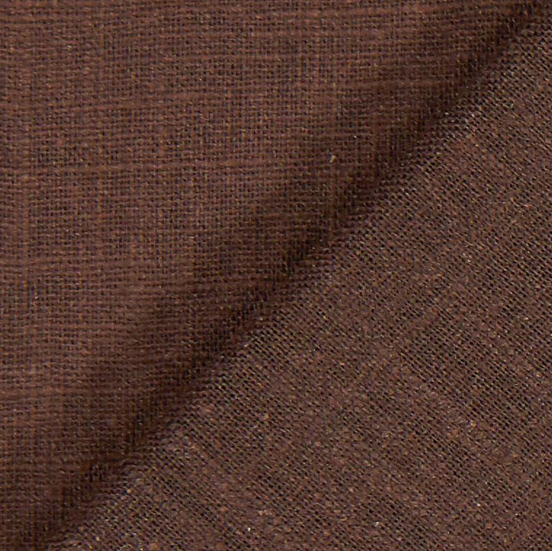 Lněná látka Ramie mix medium – tmavě hnědá,  image number 4