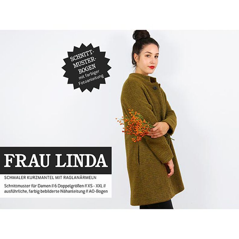 FRAU LINDA – krátký kabát s raglánovými rukávy, Studio Schnittreif  | XS -  XXL,  image number 1