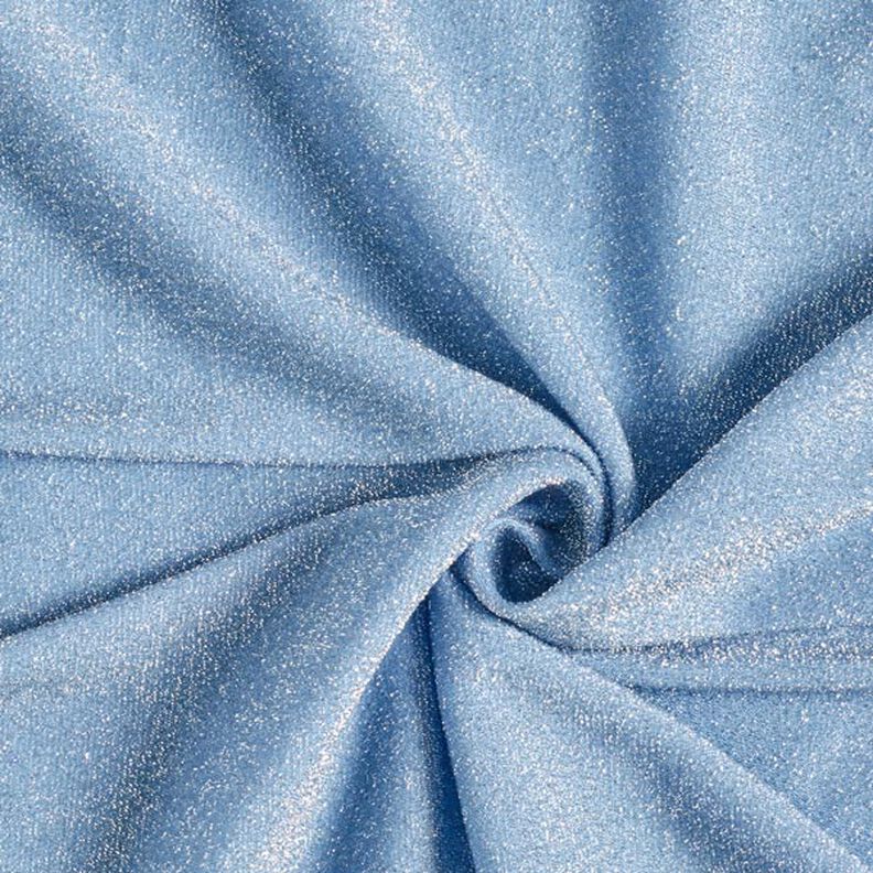 Žerzejová látka s třpytkami Glamour – světle modra,  image number 1