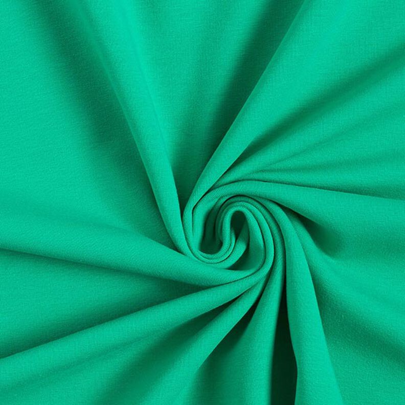 Lehká bavlněná teplákovina jednobarevná – zelená,  image number 1