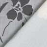 Viskózová tkanina akvarel květiny – šedá,  thumbnail number 4