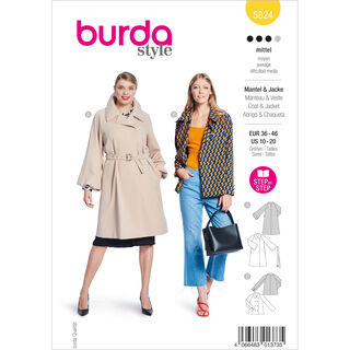Bunda / Kabát | Burda 5824 | 36-46, 