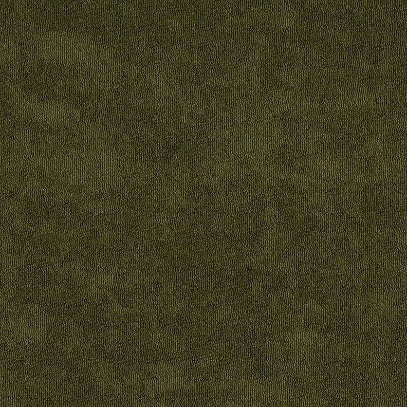 Froté látka Streč Jednobarevné provedení – tmave olivová,  image number 4