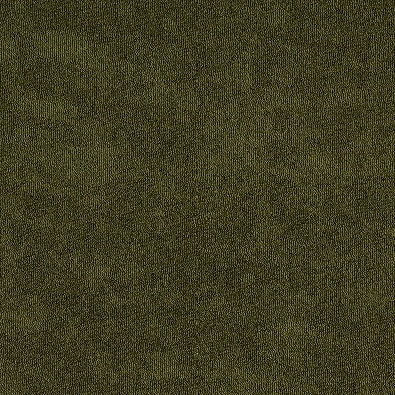 Froté látka Streč Jednobarevné provedení – tmave olivová,  image number 4