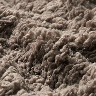 Materiál sherpa jednobarevný – taupe, 