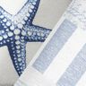 Povrstvená bavlna Námořnický vzor – ocelová modr/přírodni,  thumbnail number 4