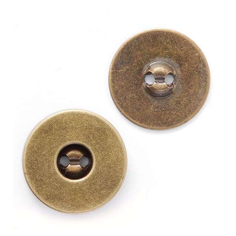 Magnetický knoflík [  Ø18 mm ] – starozlatá kovový,  image number 2