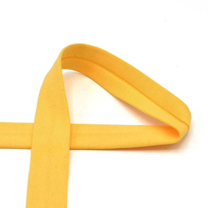 Šikmý proužek Bavlněný žerzej [20 mm] – sluníčkově žlutá,  image number 1