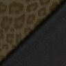 Povrchově upravená látka na kalhoty, zdrsněná, leopardí potisk – khaki,  thumbnail number 4