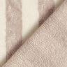 Froté látka Bambus Široké pruhy – mandlová/taupe (šedohnědá),  thumbnail number 5