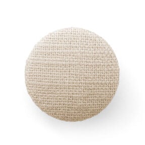 Potažený knoflík, Len Medium – písková, 