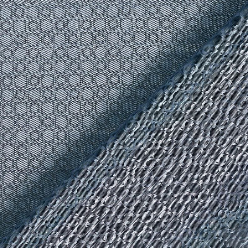 Podšívkovina Žakár Krabičky a tečky – ocelová modr,  image number 3