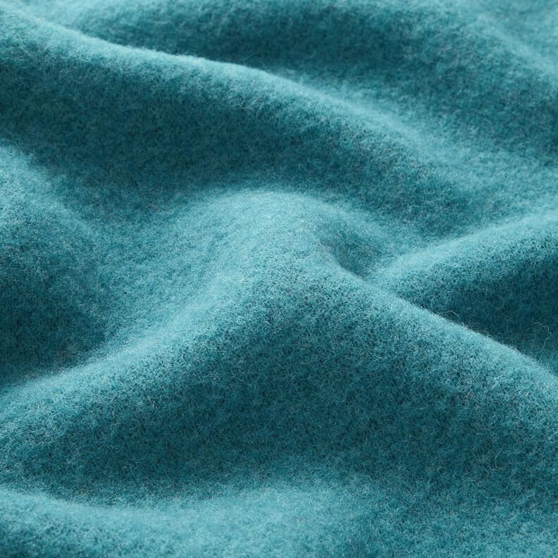 Vlněný fleece z čisté ovčí vlny Jednobarevné provedení – tyrkysová, image number 2