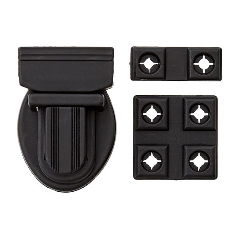 Zapínání na kabelky [ 38x26 mm ] – černá,  image number 3