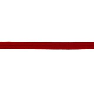 Elastická lemovací stuha  lesklý [15 mm] – karmínově červená, 