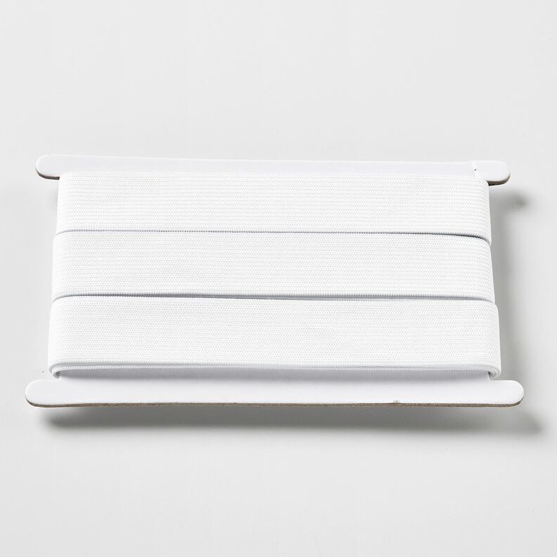 Hladká gumová stužka [3 m | 25 mm] – bílá,  image number 1