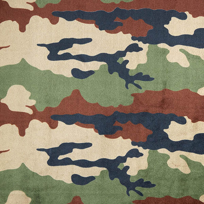 Hebký fleece Maskáčový vzor – taupe (šedohnědá)/tmavě zelená,  image number 1