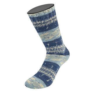 Meilenweit 100 Denim Mix Blue, 100g | Lana Grossa – světle modra/tmavě šedá, 