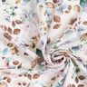 Viskózová tkanina Dobby akvarelové květiny – kremová,  thumbnail number 3