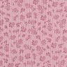 Mušelín / dvojitá mačkaná tkanina Malé úponky květů – růžová,  thumbnail number 1
