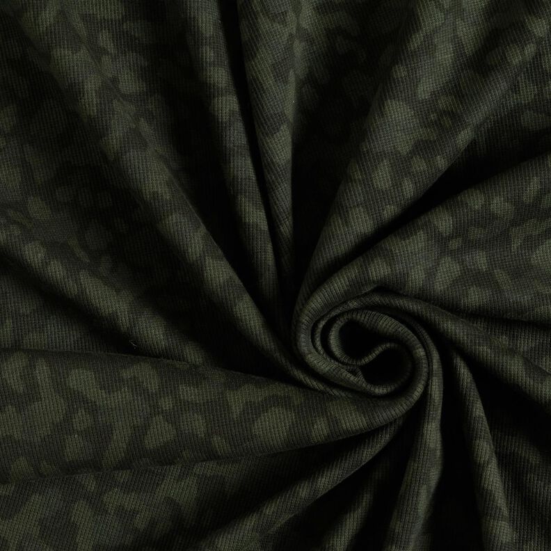 Žebrovaný maskáčový žerzej – khaki,  image number 3