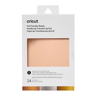Přenosové fólie Cricut Metallic [ 10,1 x 15,2 cm | 24 ks ], 