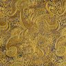 Oděvní žakár Metalický vzor paisley – zlatá/černá,  thumbnail number 1