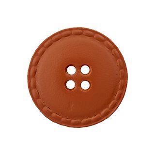 Kožený knoflík 4dírkový – hnědá, 