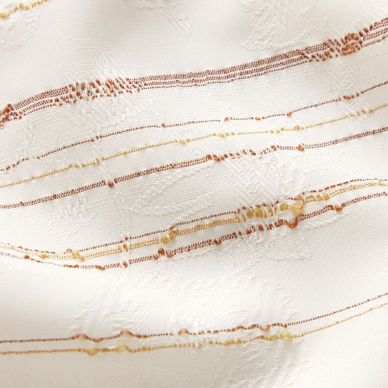 Tkanina na halenky nepravidelné pruhy – bílá,  image number 6