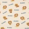 Bavlněný žerzej Lev | Poppy Fabrics – světle béžová/srnčí hnědá,  thumbnail number 1