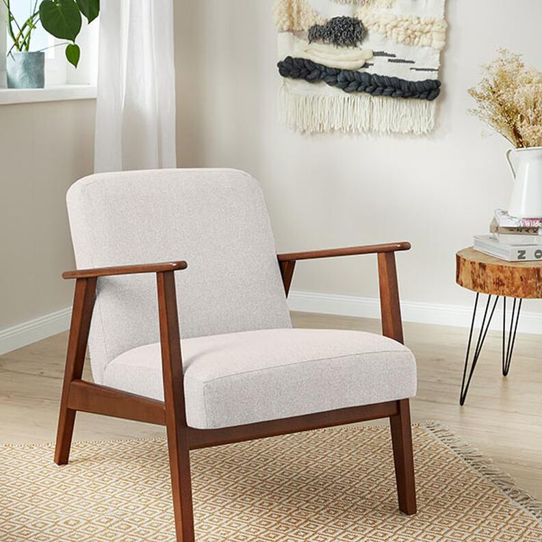 Čalounická látka s decentním melírováním – světle béžová,  image number 6