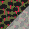 LENZING™ ECOVERO™ viskózová tkanina Poppies | Nerida Hansen – olivová/černá,  thumbnail number 4